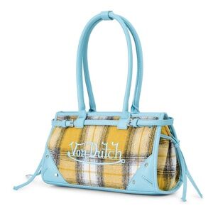 Von Dutch Plaid Shoulder Bag